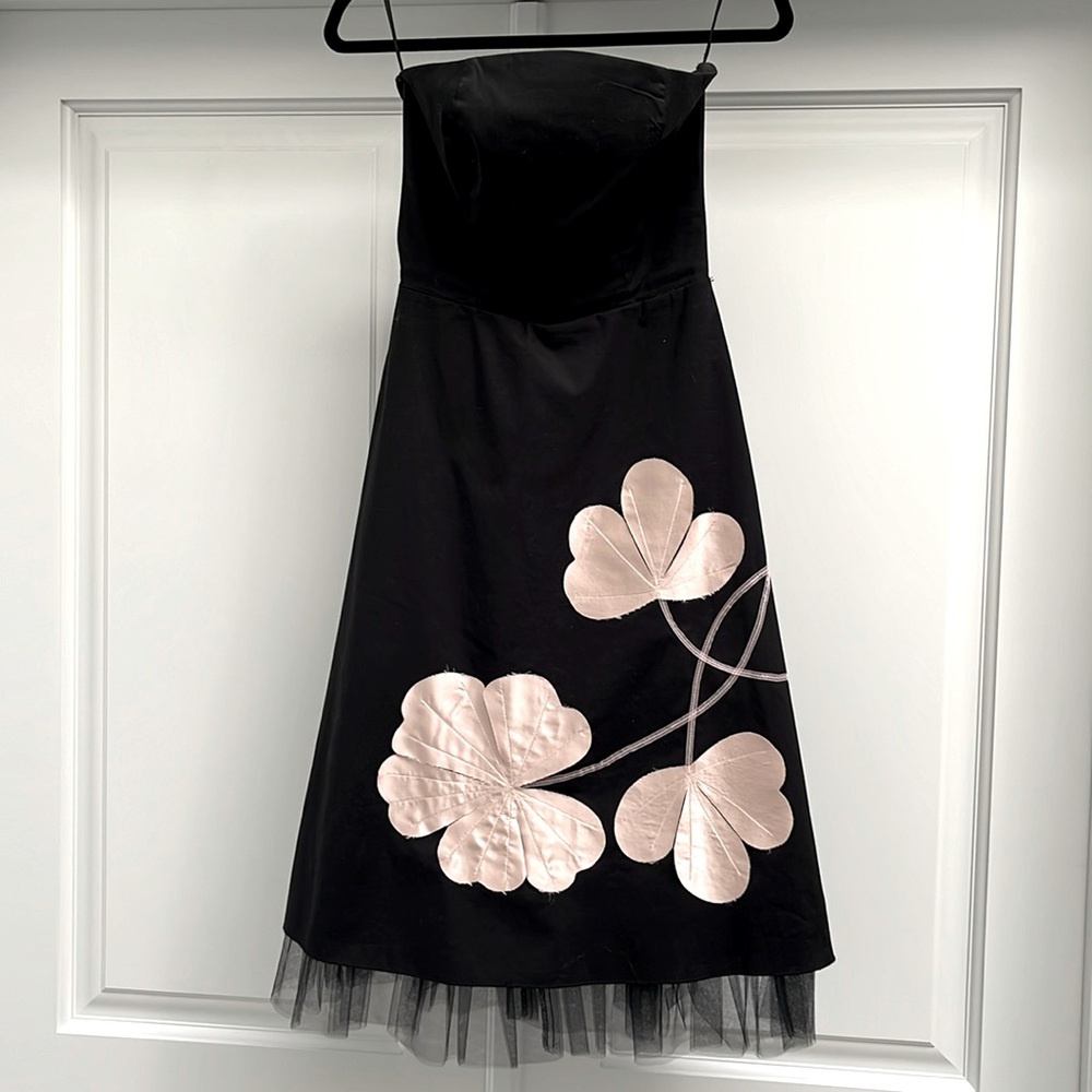 RUBBER DUCKY Strapless Black Dress